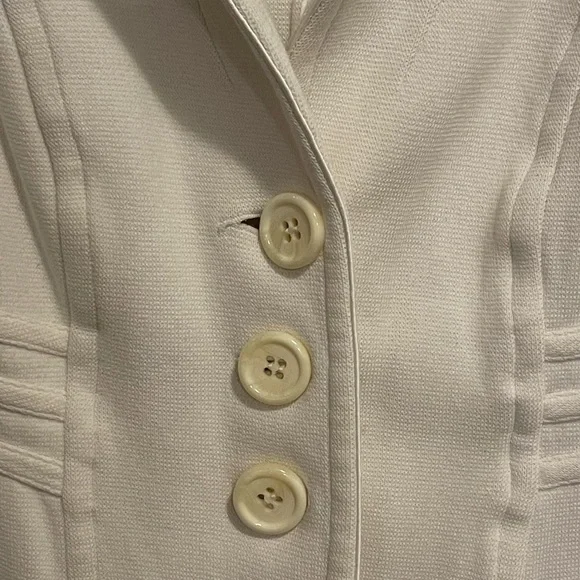 I.N.C. International Concepts ivory cropped jacket, 100% cotton, size L - Picture 4 of 6